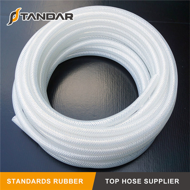 Smooth high temp soft Colorful Fabric Braided Reinforced Silicone Hose