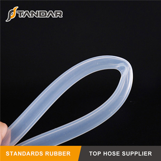 High Pressure flexible reinforced performance custom thin wall Transparent Food Grade Silicone vacuum Hose