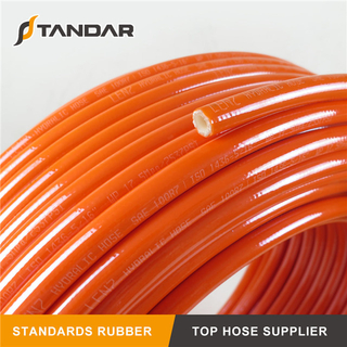 SAE100 R7 Textile Braided Reinforced PA Thermoplastic Hydraulic Hose