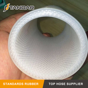 clear soft high temp platinum cured 4-PLY Fabic Reinforced Food Grade Silicone rubber tubing