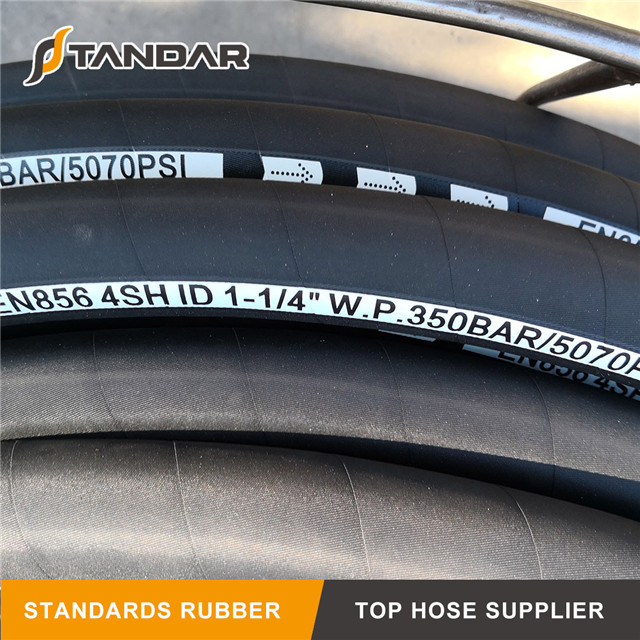 EN856 4SH Steel Wire Spiral Reinforced Hydraulic Rubber Hose