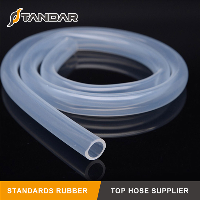 Yellow flexible thin wall platinum cured Food Grade Silicone Rubber Pipe 