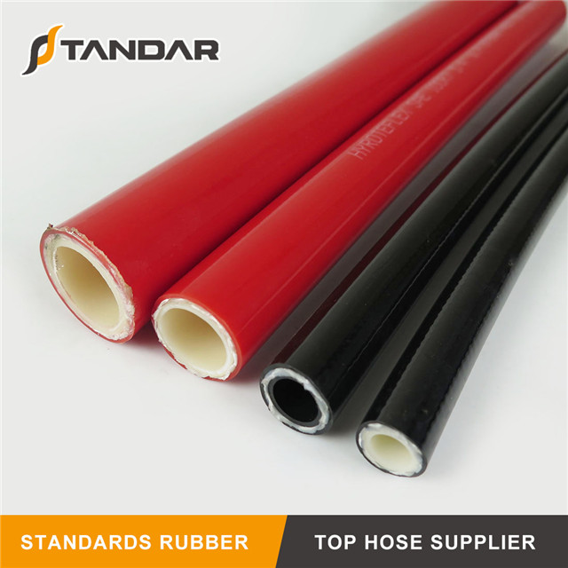 SAE100 R7 Textile Braided Reinforced PA Hydraulic Rubber Hose
