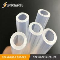 transparent soft thin wall platinum cured high temperature Medical Grade Silicone vacuum Tubing 