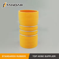 High Pressure auto custom Flexible Steel Wire reinforced braided Hump Silicone coolant Hose Couplers