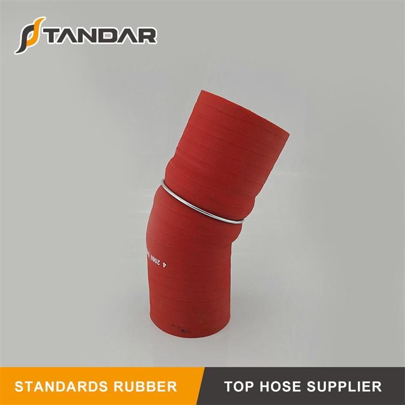 High Temperature 4-Ply Polyester Reinforced Reducer Silicone Hump Hose With Wire