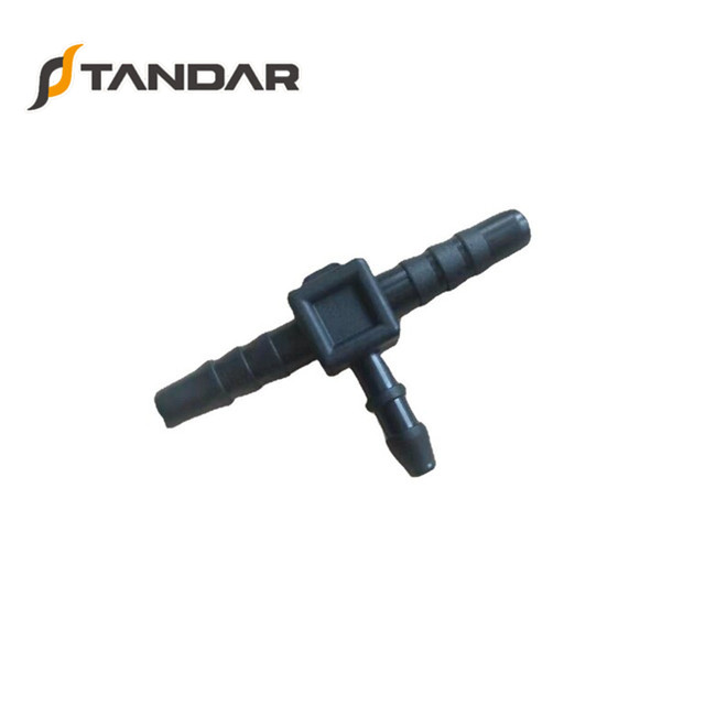 T Shape 3 Ways Leak Off Connector For Siemens Injector